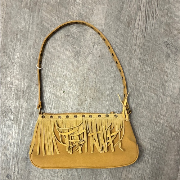 Chateau Handbags - Vintage 90s suede Chateau hand purse